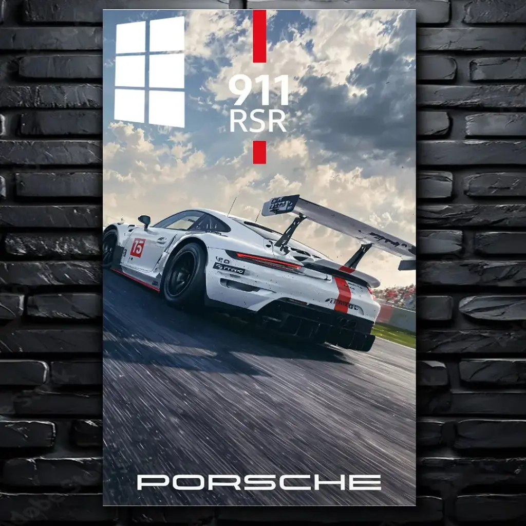 Porsche 911 RSR - (Small size)